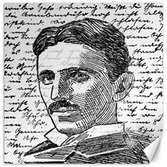 Nikola Tesla Canvas 16  X 16   by Valentinaart