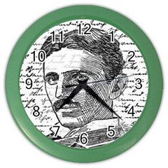 Nikola Tesla Color Wall Clocks by Valentinaart