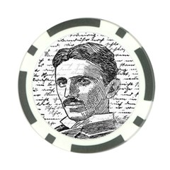 Nikola Tesla Poker Chip Card Guard (10 Pack) by Valentinaart