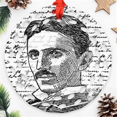 Nikola Tesla Ornament (round Filigree) by Valentinaart