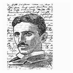 Nikola Tesla Small Garden Flag (two Sides) by Valentinaart