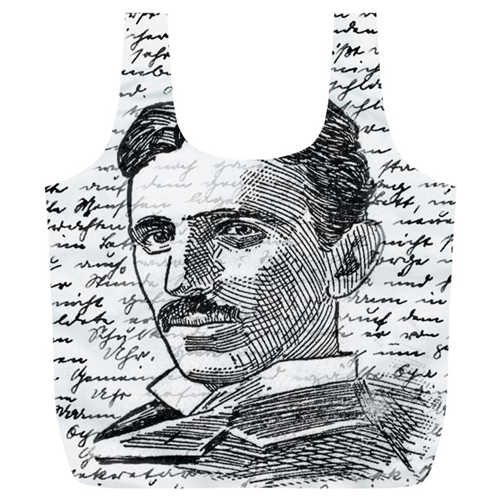 Nikola Tesla Full Print Recycle Bags (L) 