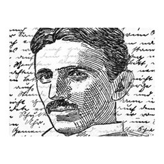 Nikola Tesla Double Sided Flano Blanket (mini)  by Valentinaart