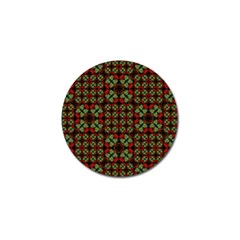 Asian Ornate Patchwork Pattern Golf Ball Marker by dflcprints