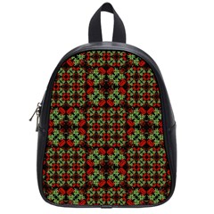 Asian Ornate Patchwork Pattern School Bags (small)  by dflcprints