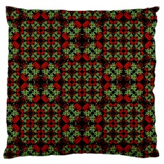 Asian Ornate Patchwork Pattern Large Cushion Case (one Side) by dflcprints