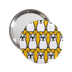 Yellow Owl Background 2 25  Handbag Mirrors by Simbadda