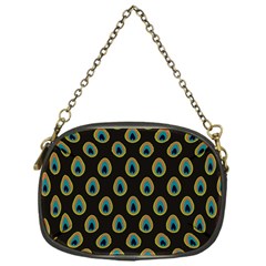 Peacock Inspired Background Chain Purses (one Side)  by Simbadda