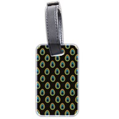 Peacock Inspired Background Luggage Tags (two Sides) by Simbadda