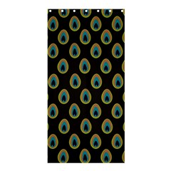 Peacock Inspired Background Shower Curtain 36  X 72  (stall)  by Simbadda