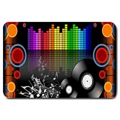 Music Pattern Large Doormat  by Simbadda