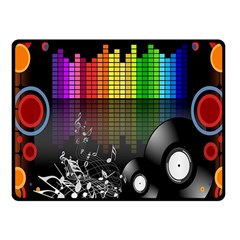 Music Pattern Fleece Blanket (small) by Simbadda