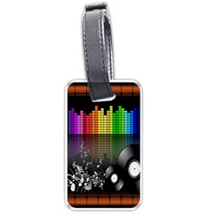 Music Pattern Luggage Tags (one Side)  by Simbadda