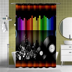 Music Pattern Shower Curtain 48  X 72  (small)  by Simbadda