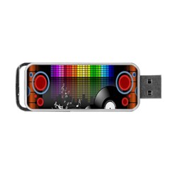 Music Pattern Portable Usb Flash (two Sides) by Simbadda