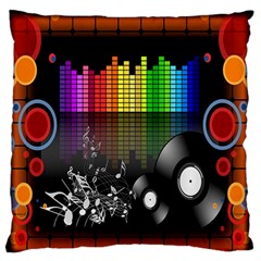 Music Pattern Standard Flano Cushion Case (one Side) by Simbadda