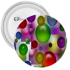 Colorful Bubbles Squares Background 3  Buttons by Simbadda