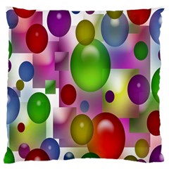 Colorful Bubbles Squares Background Standard Flano Cushion Case (one Side) by Simbadda