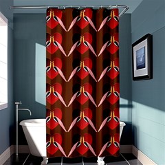 Peacocks Bird Pattern Shower Curtain 36  X 72  (stall)  by Simbadda