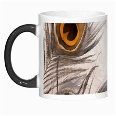 Peacock Feathery Background Morph Mugs by Simbadda