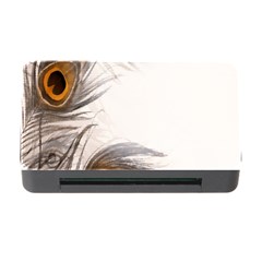 Peacock Feathery Background Memory Card Reader With Cf by Simbadda