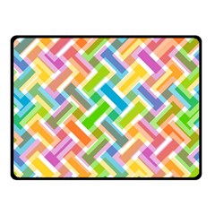 Abstract Pattern Colorful Wallpaper Double Sided Fleece Blanket (small)  by Simbadda