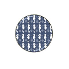 Seahorse And Shell Pattern Hat Clip Ball Marker (10 Pack) by Simbadda