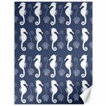 Seahorse And Shell Pattern Canvas 36  x 48   35.26 x46.15  Canvas - 1