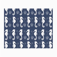 Seahorse And Shell Pattern Small Glasses Cloth (2-side) by Simbadda