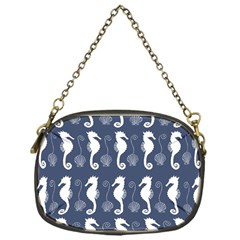 Seahorse And Shell Pattern Chain Purses (one Side)  by Simbadda