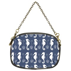 Seahorse And Shell Pattern Chain Purses (two Sides)  by Simbadda