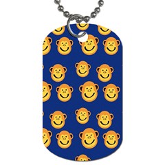 Monkeys Seamless Pattern Dog Tag (one Side) by Simbadda