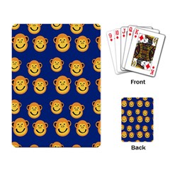 Monkeys Seamless Pattern Playing Card by Simbadda