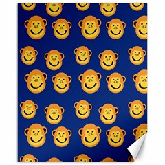 Monkeys Seamless Pattern Canvas 16  X 20   by Simbadda