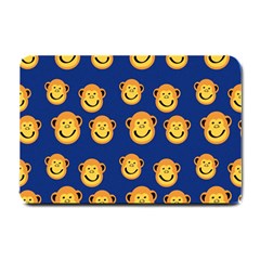 Monkeys Seamless Pattern Small Doormat  by Simbadda