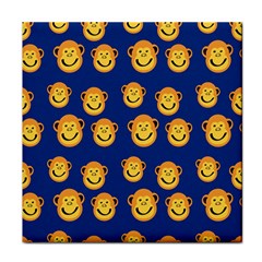 Monkeys Seamless Pattern Face Towel by Simbadda