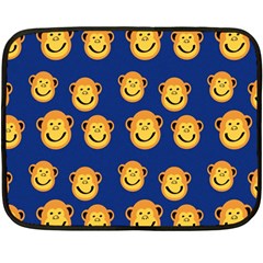 Monkeys Seamless Pattern Double Sided Fleece Blanket (mini) 