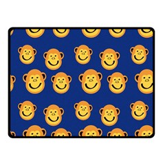 Monkeys Seamless Pattern Fleece Blanket (small) by Simbadda