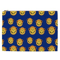 Monkeys Seamless Pattern Cosmetic Bag (xxl)  by Simbadda