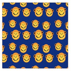 Monkeys Seamless Pattern Large Satin Scarf (square) by Simbadda