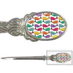 Small Rainbow Whales Letter Openers by Simbadda