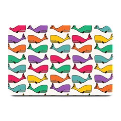 Small Rainbow Whales Plate Mats by Simbadda