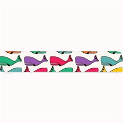 Small Rainbow Whales Small Bar Mats by Simbadda