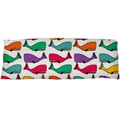 Small Rainbow Whales Body Pillow Case (dakimakura) by Simbadda