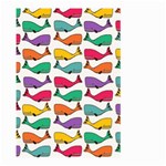 Small Rainbow Whales Large Garden Flag (Two Sides) Front