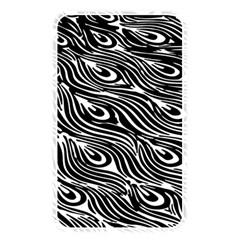 Digitally Created Peacock Feather Pattern In Black And White Memory Card Reader by Simbadda