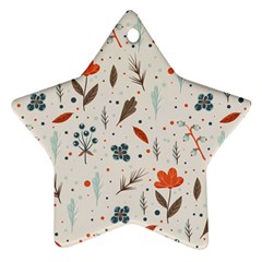 Seamless Floral Patterns  Ornament (star) by TastefulDesigns