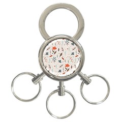 Seamless Floral Patterns  3-ring Key Chains by TastefulDesigns