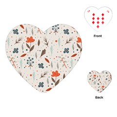 Seamless Floral Patterns  Playing Cards (heart)  by TastefulDesigns