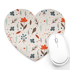 Seamless Floral Patterns  Heart Mousepads by TastefulDesigns